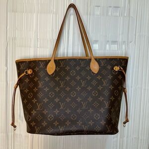LOUIS VUITTON Shoulder Tote Bag Monogram Leather
